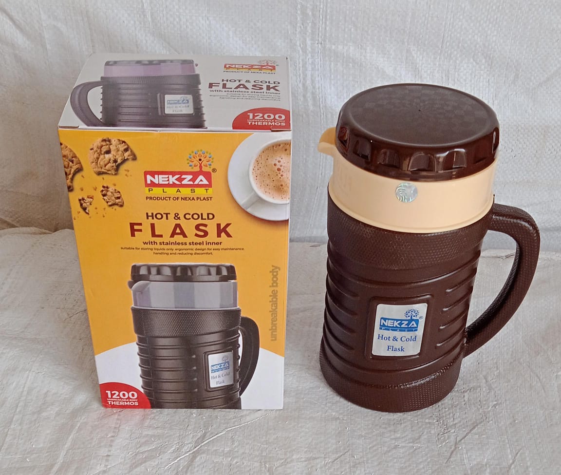 Thermos Insulated Flask or hot Kettle,  Plastic innner Steel, Insulated Tea Kettle Hot and Cold Premium Tea Kettle Kettle | Easy to Carry | Leak Proof | Tea Jug | Coffee Jug | Water Jug | Hot Beverag (1200 Ml, 1700ML ) Thermos Insulated Flask or hot Kettle,  Plastic innner Steel, Insulated Tea Kettle Hot and Cold Premium Tea Kettle Kettle | Easy to Carry | Leak Proof | Tea Jug | Coffee Jug | Water Jug | Hot Beverag (1200 Ml, 1700ML )